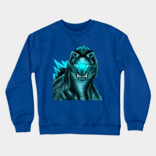 The kaiju godzilla goes radioactive Crewneck Sweatshirt